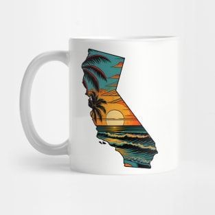 California State Beach Sunset Mug